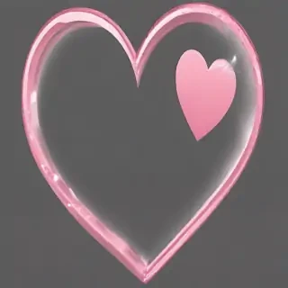 pink heart transparent