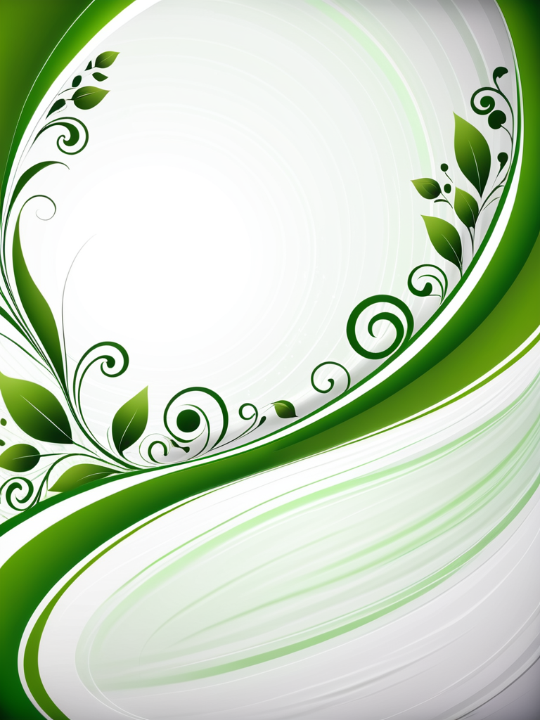 background white and green