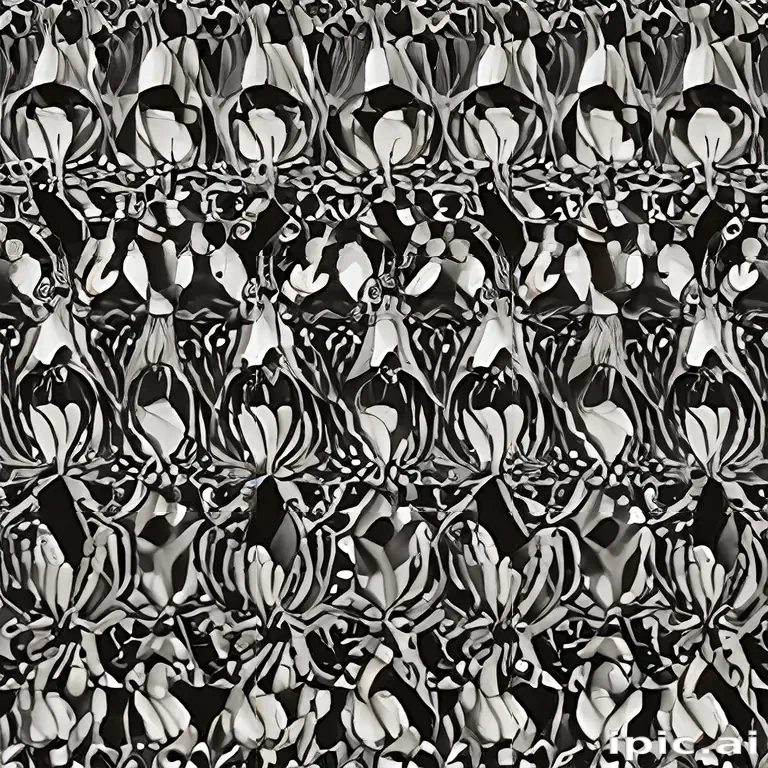 black and white pattern