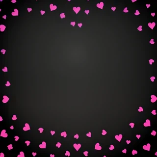 hearts background black
