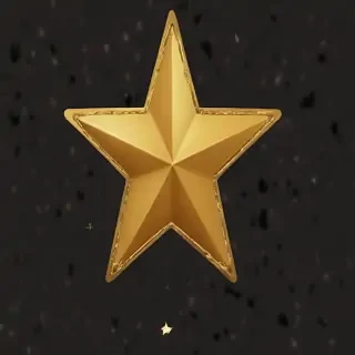gold star sticker png