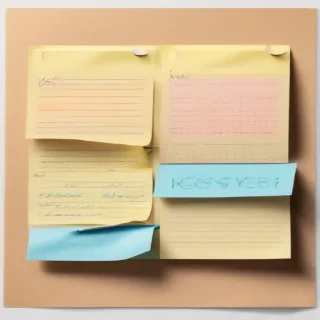 sticky note with transparent background