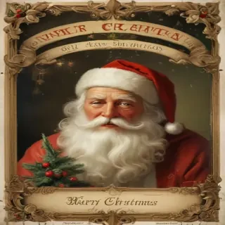 vintage merry christmas