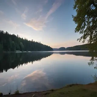 background lake