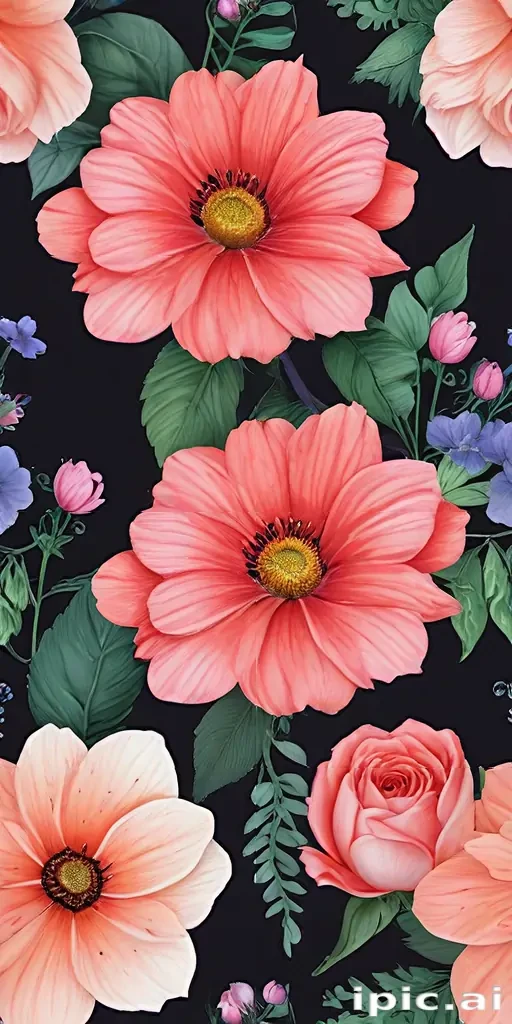 flowers with no background