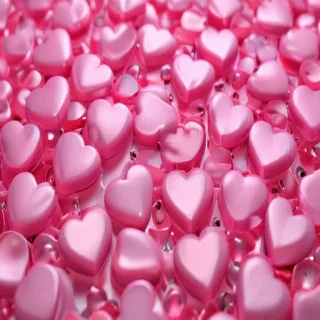 pink hearts background