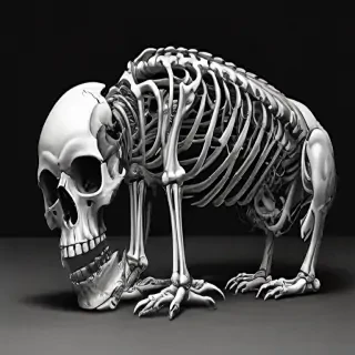 creative skeleton drawings
