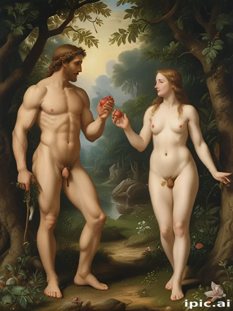 pictures of adam and eve