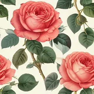 vintage rose illustration