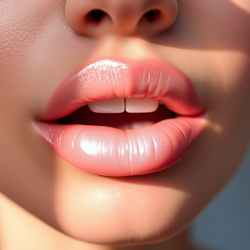 Pearlescent white lip topper "Moonlit Glow" adding a subtle iridescent sheen and dimension to any lip color while providing hydration and comfort