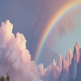 pastel rainbow