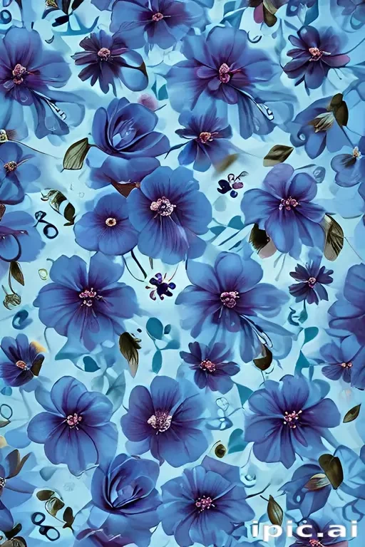 blue flower background