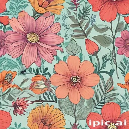 color drawing flowers