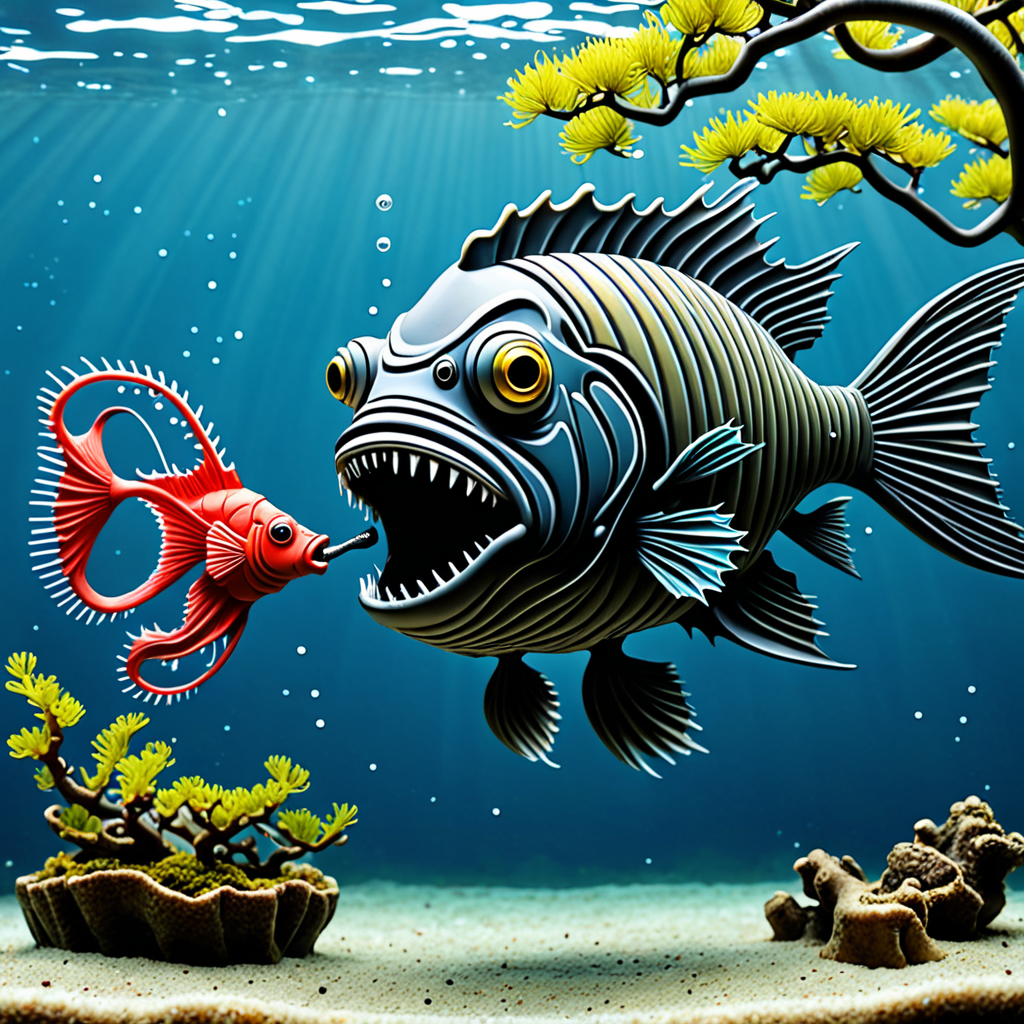 Angler Fish (Not accurate) - Generative AI Stock Illustration