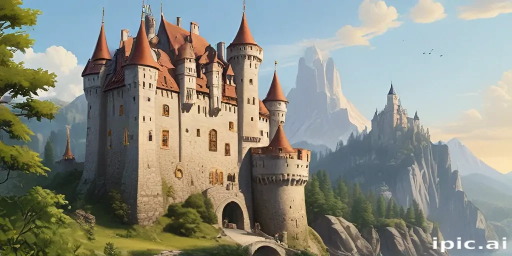 castle in cartoon