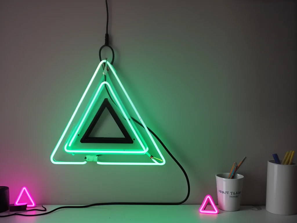 neon triangle