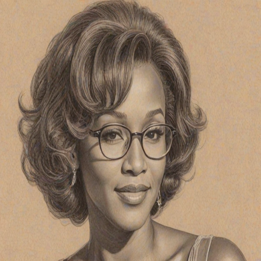 Enticing Whitney Houston, pencil sketch, portrait of Delightful woman 1941s in glasses, hair style beatnik, outline, clear lines, fine lines, 8k
