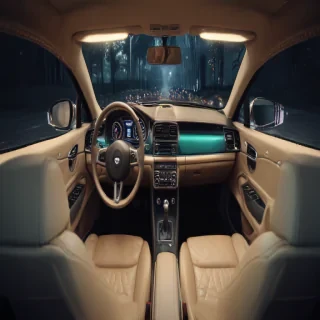 inside car background