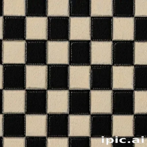 black checkered background