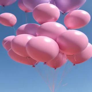 pink balloons png