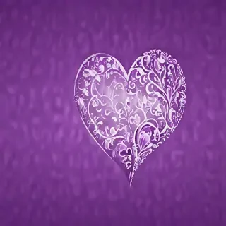 purple wallpaper heart