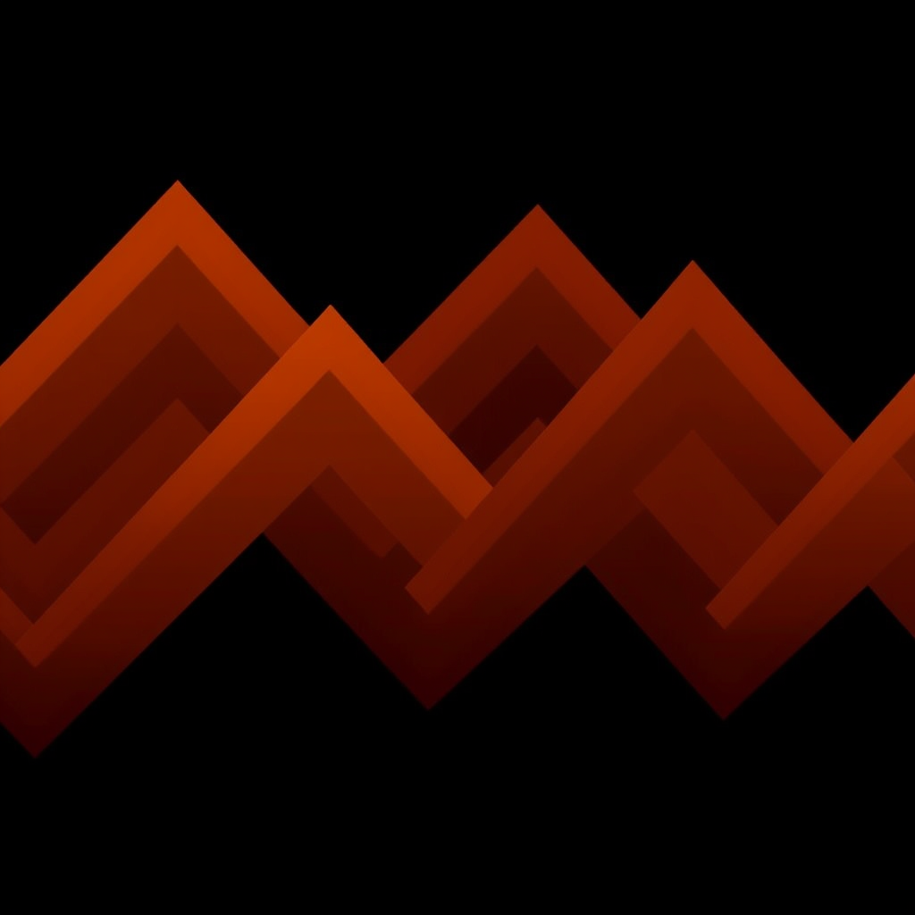 create a gradient background with zigzag lines in shades of orange and brown, featuring sharp peaks and valleys, on a black backdrop