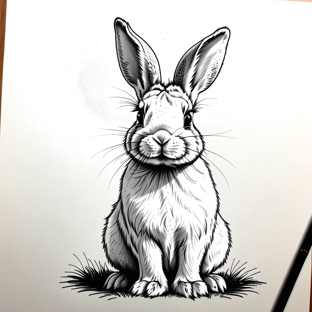 bunny drawing