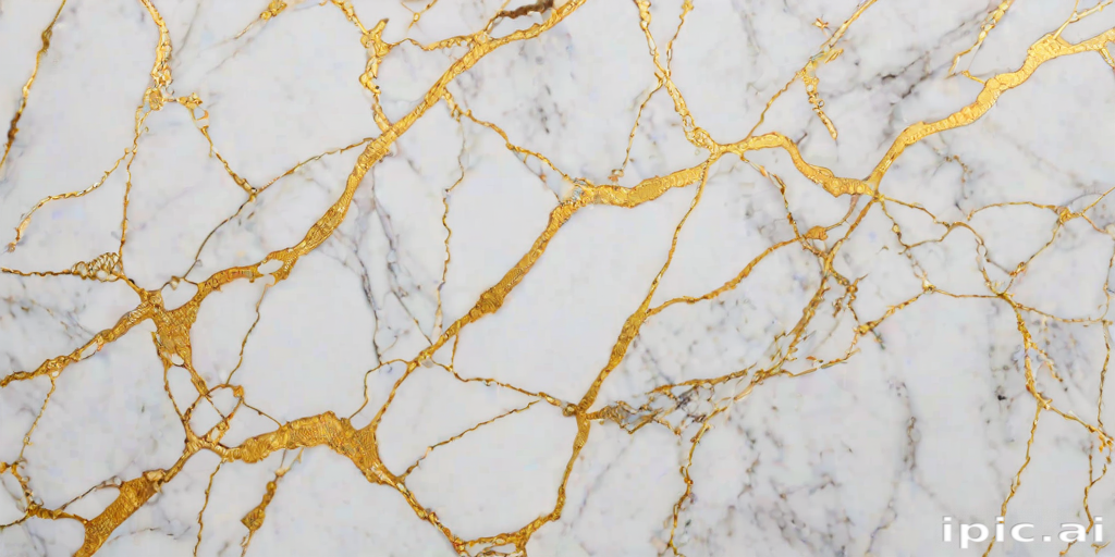 white and gold marble background