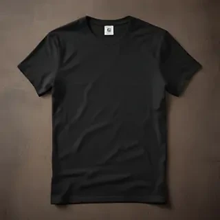 black tee shirt mockup