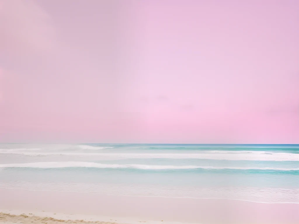 pastel pink beach wallpaper