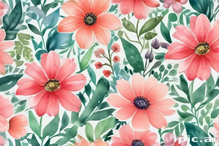 watercolor flower background