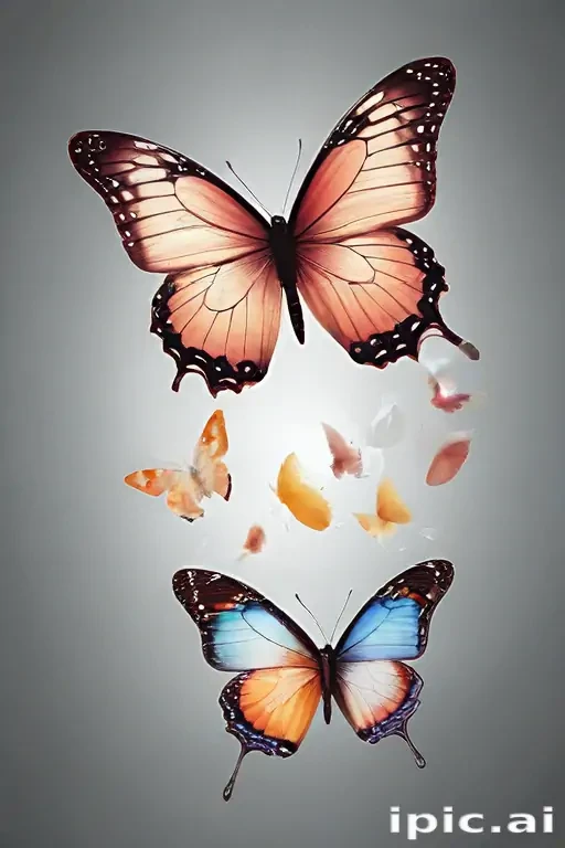 butterflies transparent