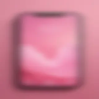 pink home screen