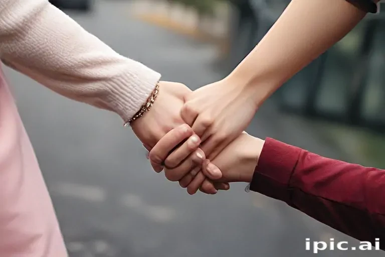 couple holding hands aesthetic