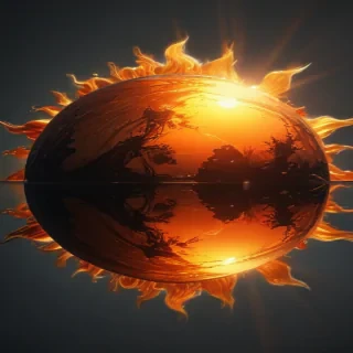 transparent sun