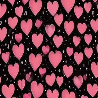 hearts background black
