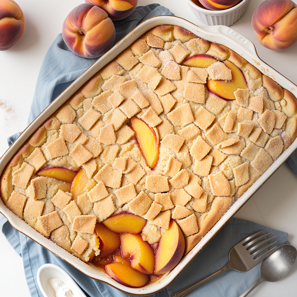 peach cobbler with pancake mix