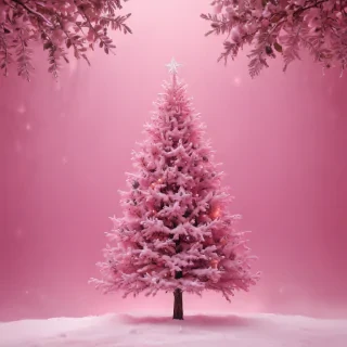 pink christmas background