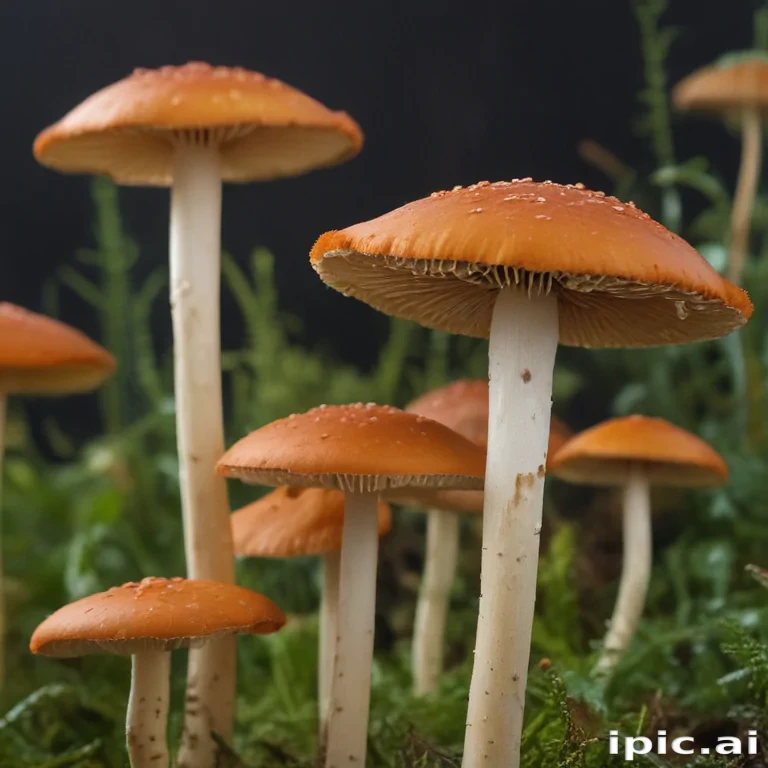 thin stemmed mushroom