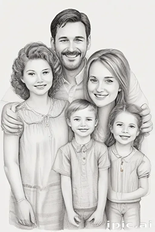 drawings of family