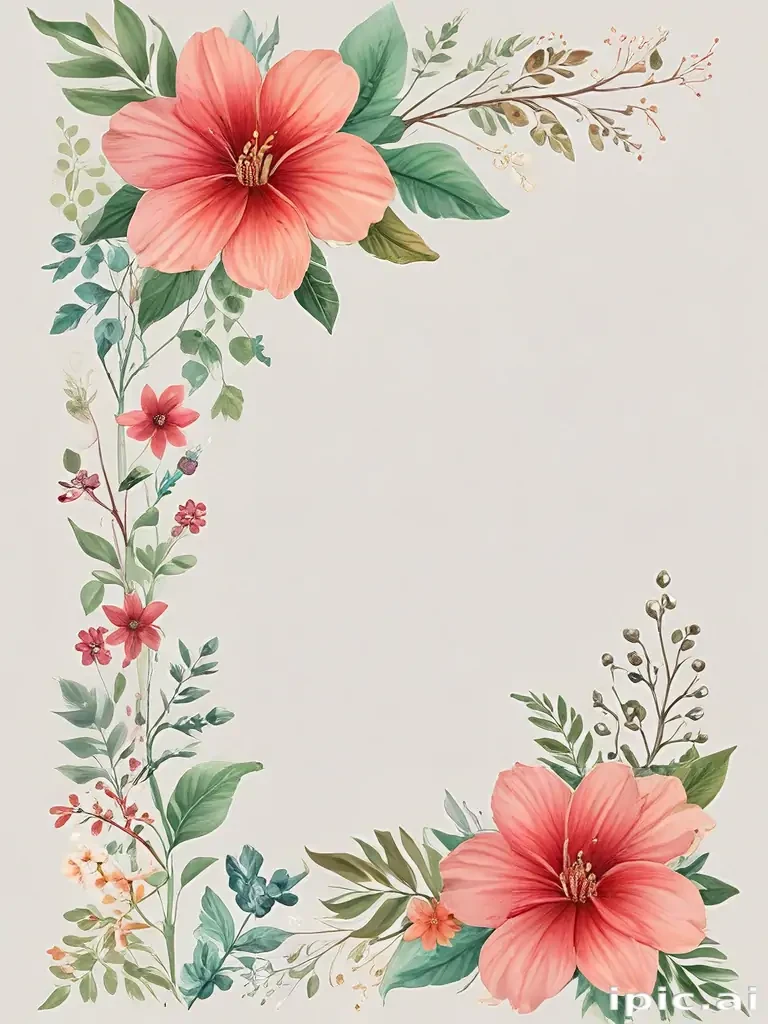 png border flower