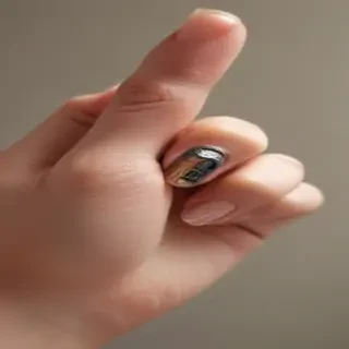 middle finger transparent