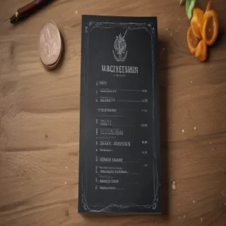menu mockup free