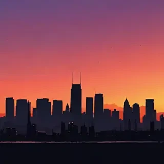 city silhouette png