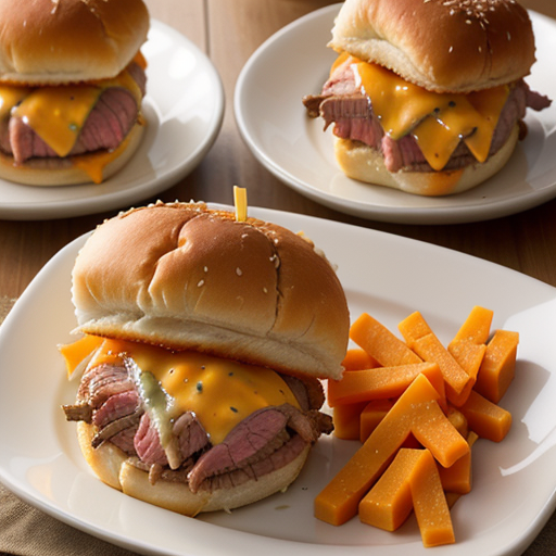 roast beef and cheddar sliders