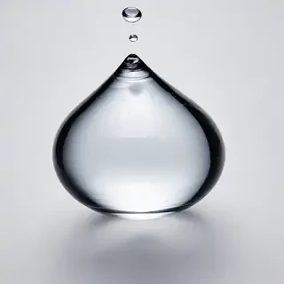 transparent water drop