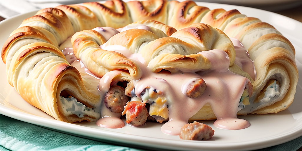 sausage cream cheese crescent roll casserole