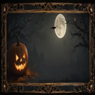 halloween border transparent