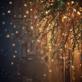 christmas lights iphone wallpaper