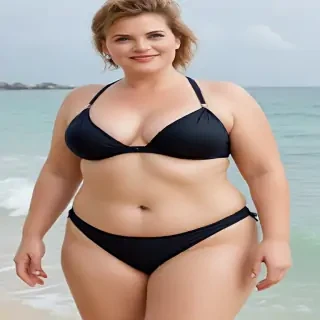 mature chubby bikini